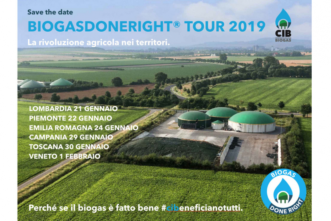 Al via il Biogasdoneright Tour: ciclo di incontri del CIB con gli imprenditori agricoli in sei regioni
