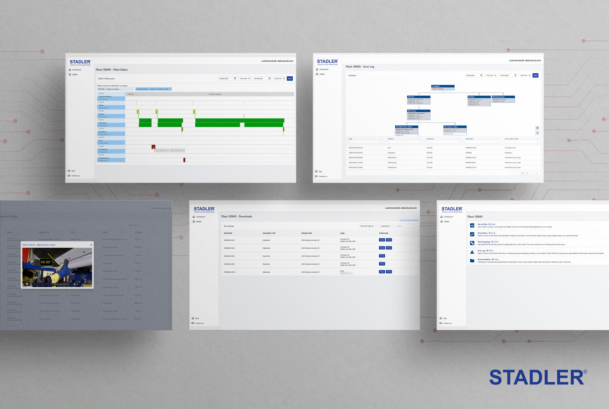La piattaforma STADLER Service Data Cloud migliora l’efficienza dell’impianto di selezione