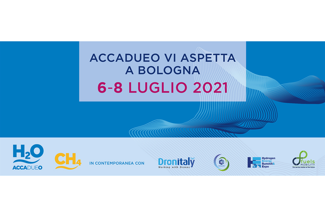 BolognaFiere 6, 7 e 8 luglio: Accadueo, CH4, Dronitaly, ConferenzaGNL, HESE Hydrogen Energy Summit&Expo e Fuels Mobility