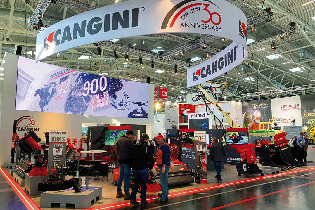 Cangini al bauma con 30 anni di esperienza
