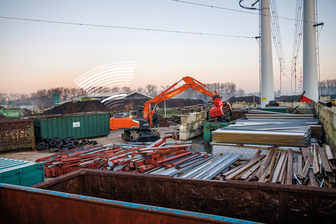 Hitachi lancia il più grande escavatore…gommato Zaxis della serie 7