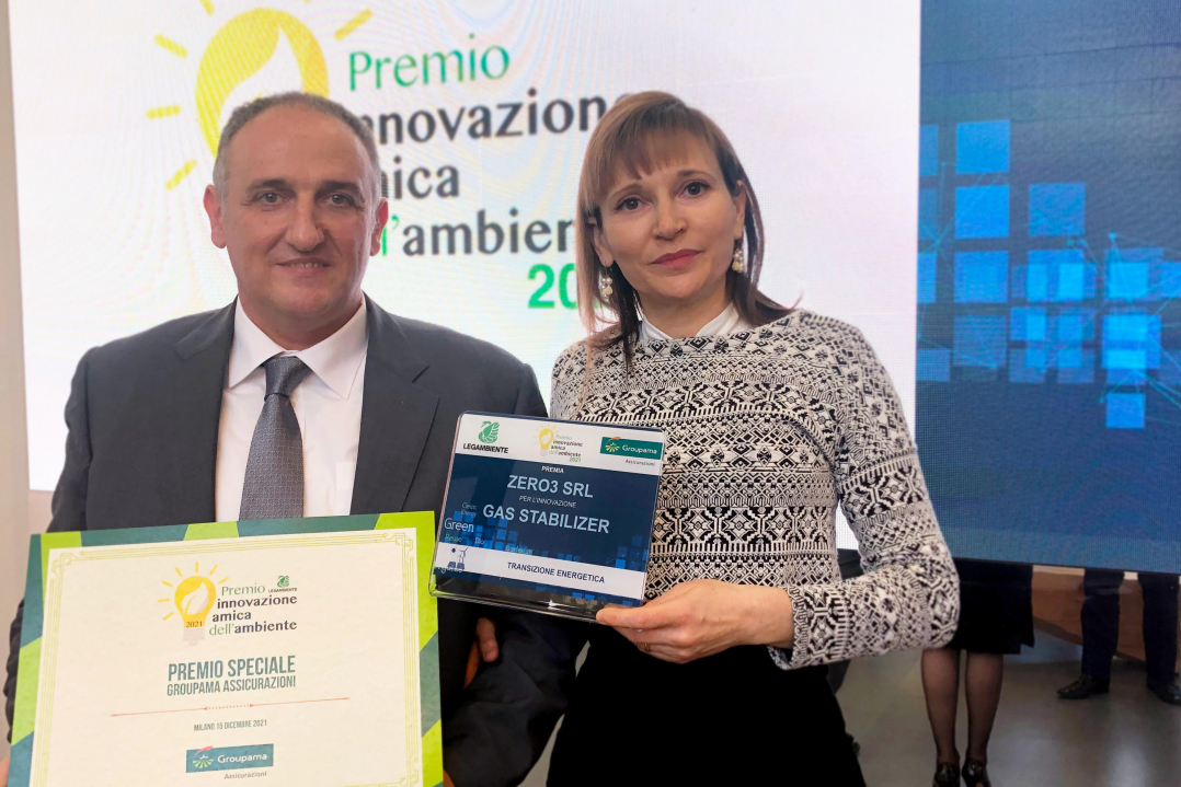 La startup romagnola Zero3 premiata a Milano da Legambiente