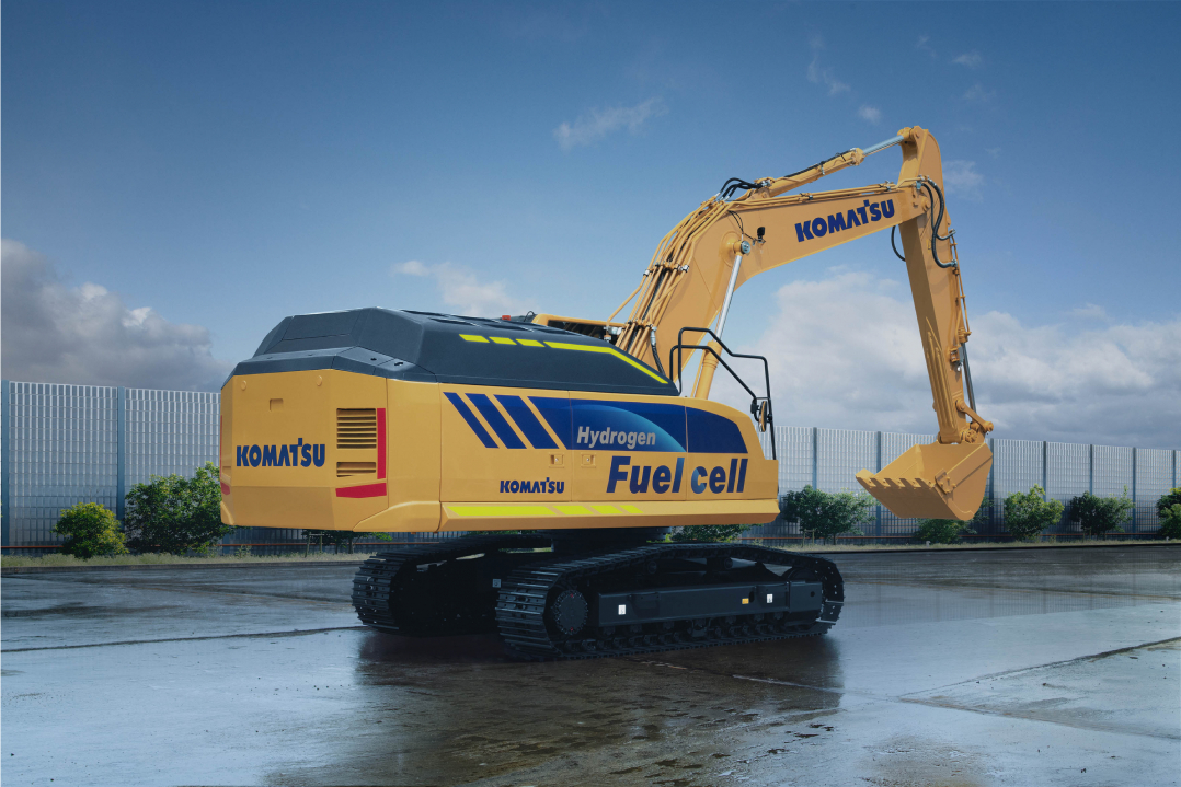 Komatsu annuncia il lancio di un escavatore idraulico di medie dimensioni dotato di sistema a pile a combustibile