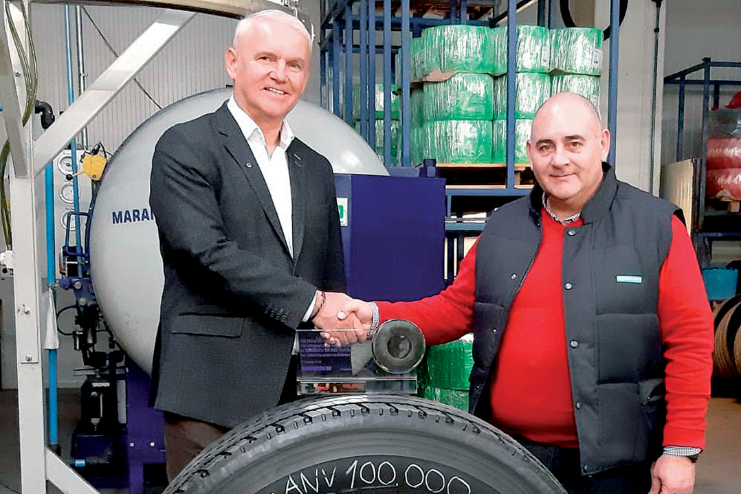 Marangoni festeggia il 100.000° ricostruito del partner PneuMaxx