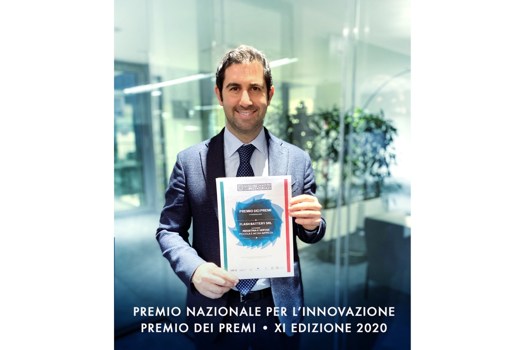 Il Presidente Sergio Mattarella consegna a Flash Battery il “Premio dei Premi” per l’innovazione