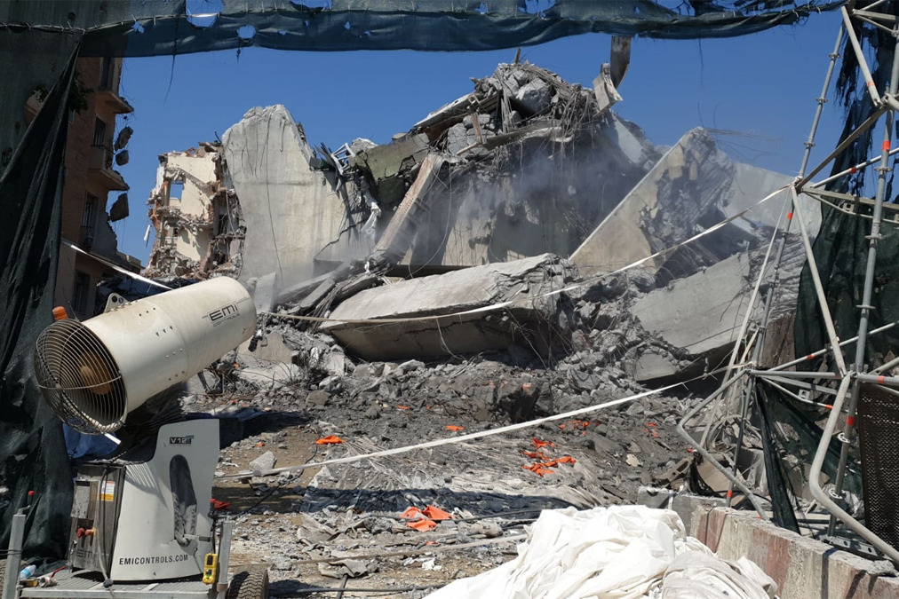 Ponte Morandi: valori dei vibrometri rilevati e polveri inferiori alle attese