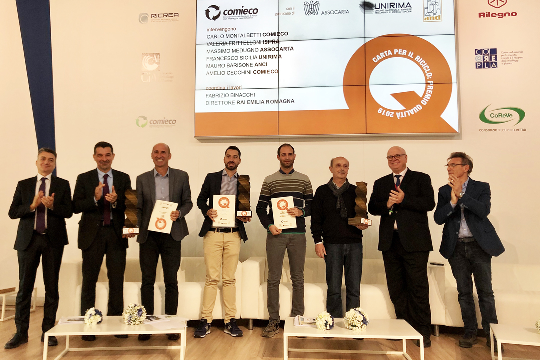 Riciclo di carta e cartone, a Ecomondo Comieco premia i comuni italiani