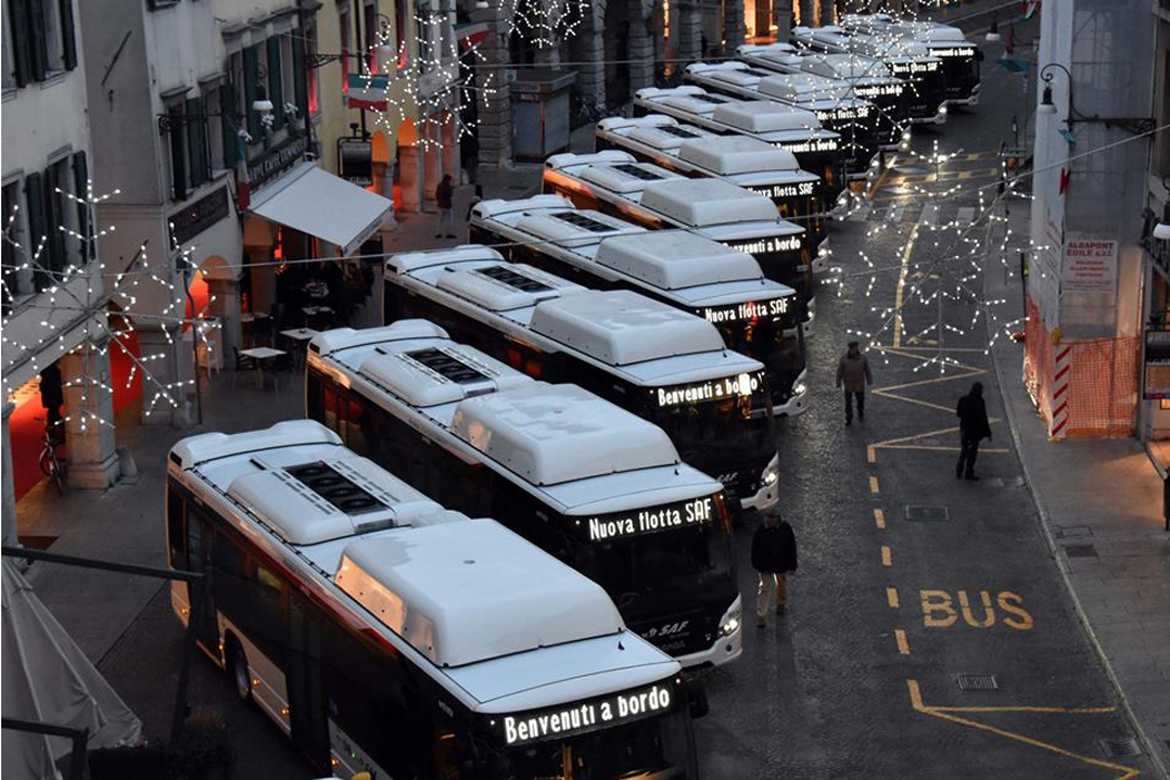 21 nuovi autobus Scania a metano in servizio a Udine