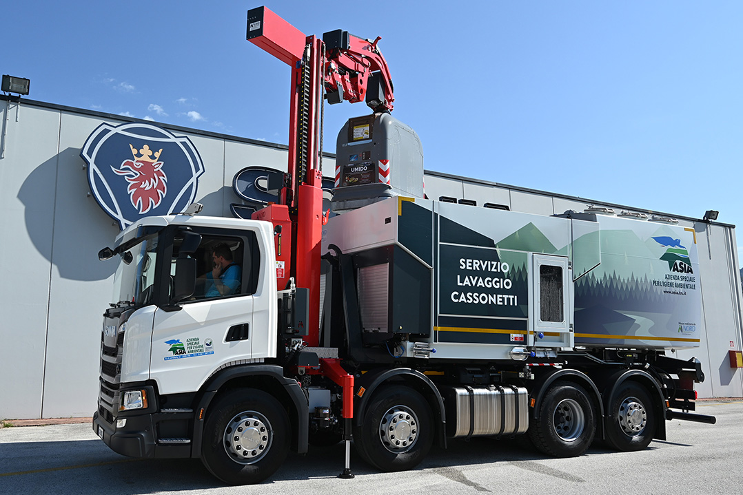 Scania, Nord Engineering e ASIA si incontrano in un momento dedicato alla filiera della raccolta rifiuti