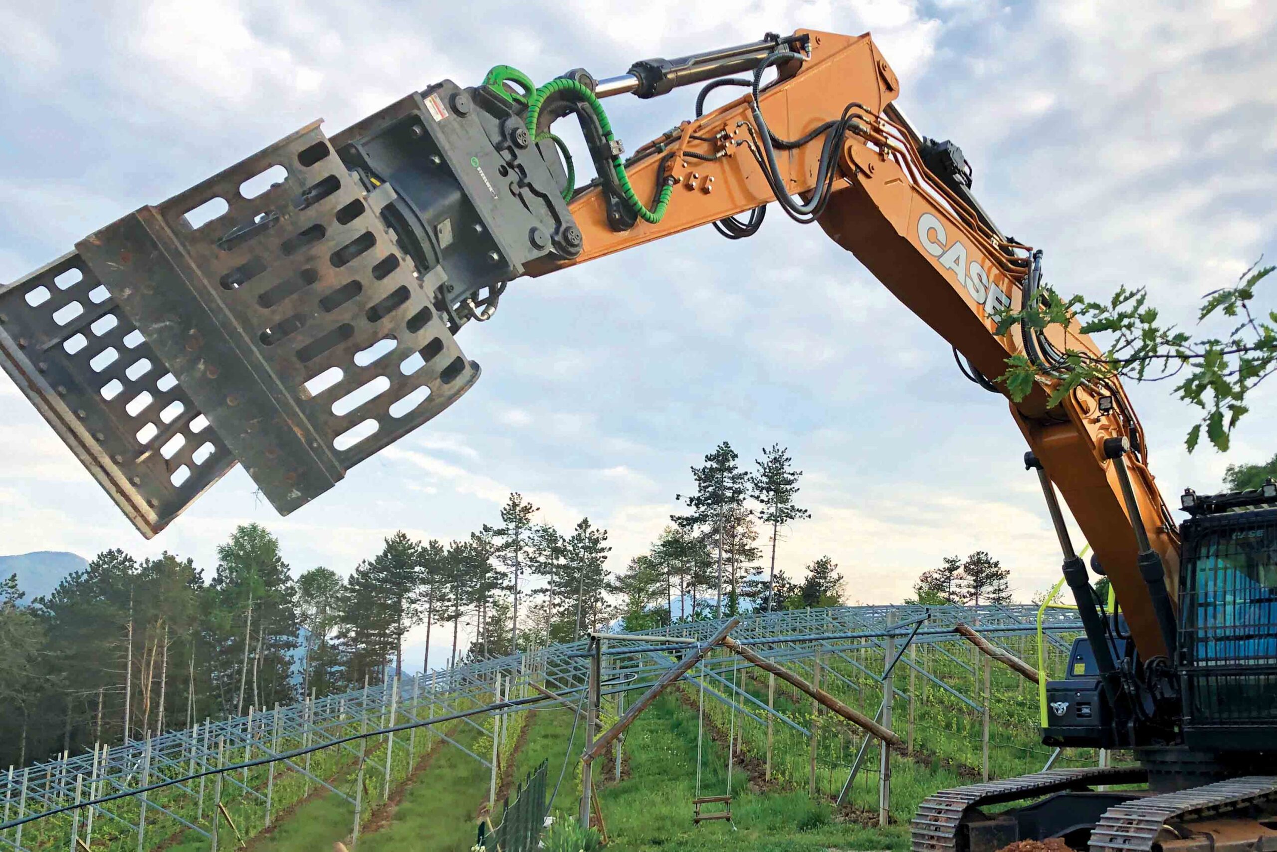 Steelwrist: trasformare un bosco in vigneto