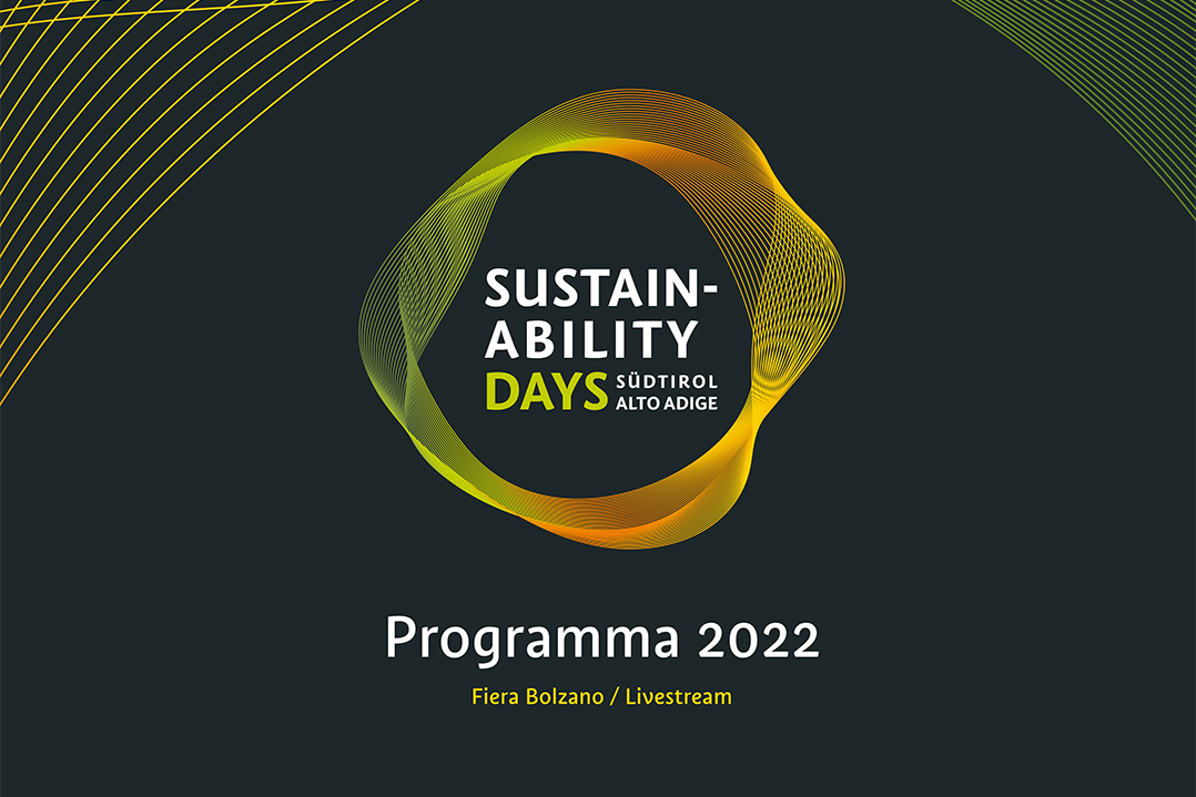 Sustainability Days: dal 6 al 9 Settembre 2022 a Bolzano