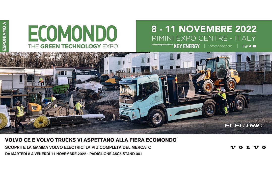 Volvo CE Italia presenta l’intera gamma di Macchine Compatte Elettriche ad Ecomondo 2022