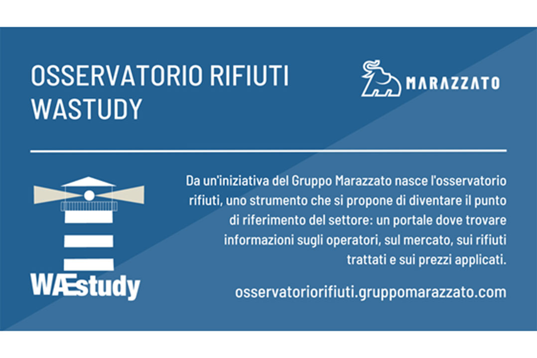 GRUPPO MARAZZATO lancia il portale Wastudy: osservatorio sull’andamento dei prezzi dei rifiuti industriali in Italia