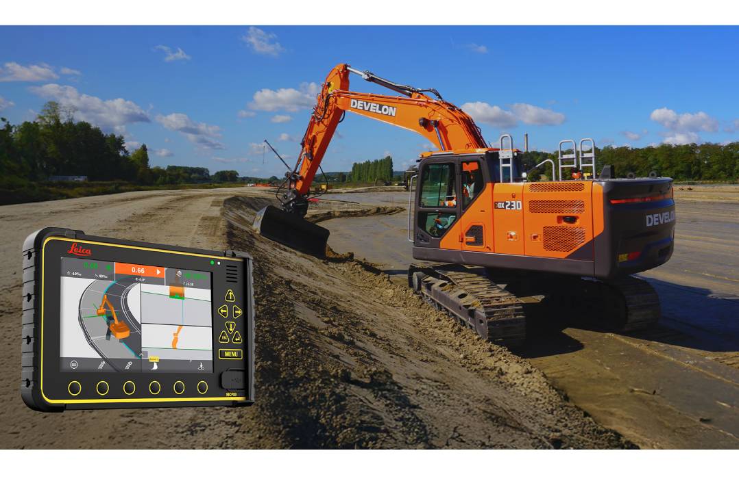 Develon e Leica Geosystems estendono la disponibilità del controllo macchina 3D