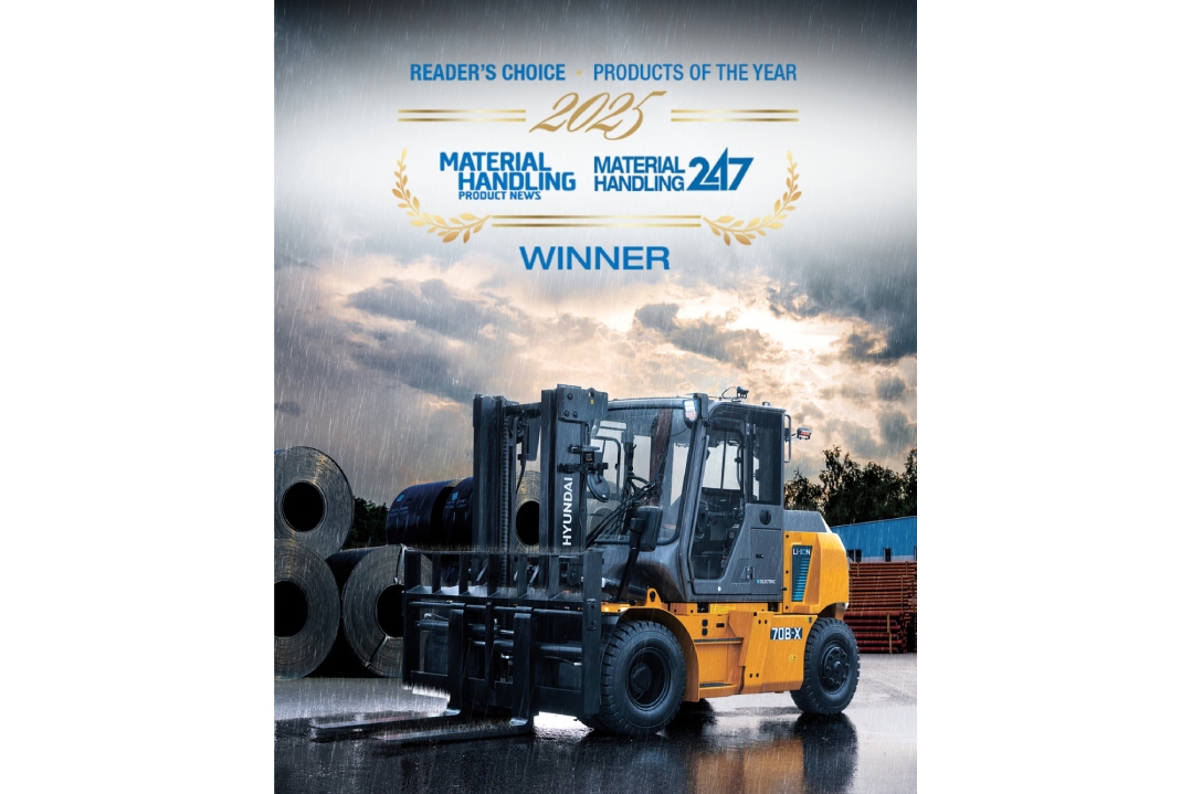 Hyundai Material Handling vince il premio prodotto dell’anno per i carrelli elevatori ad alta tensione della serie B-X