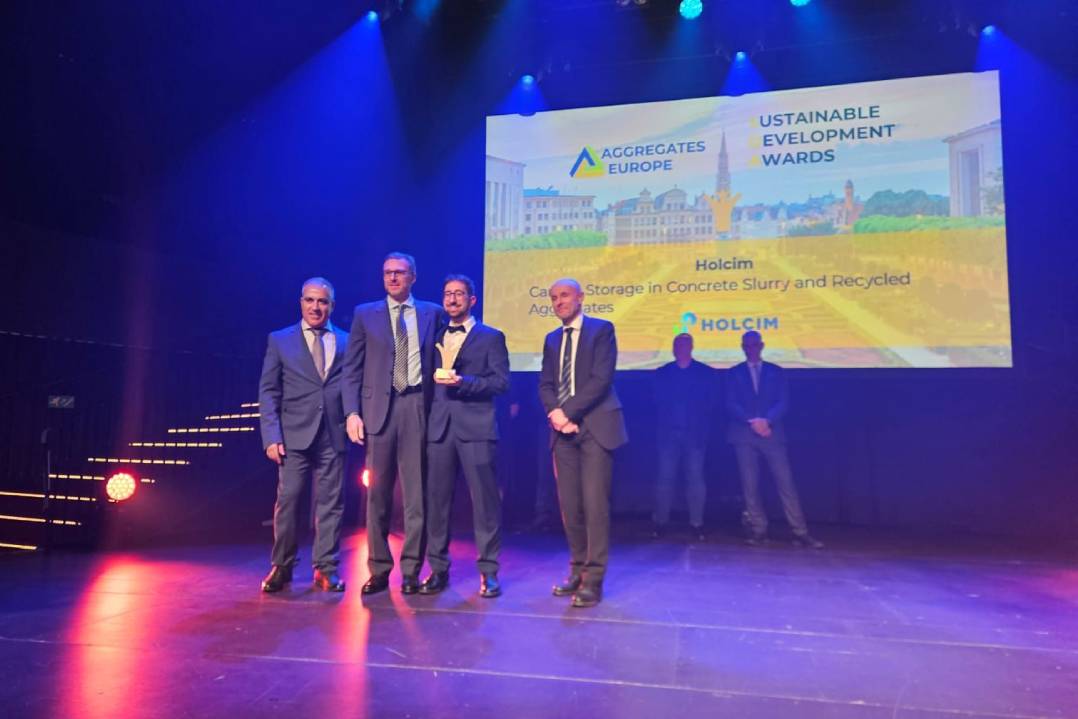 Holcim Aggregati Calcestruzzi S.r.l. premiata agli Aggregates Europe Award 2025