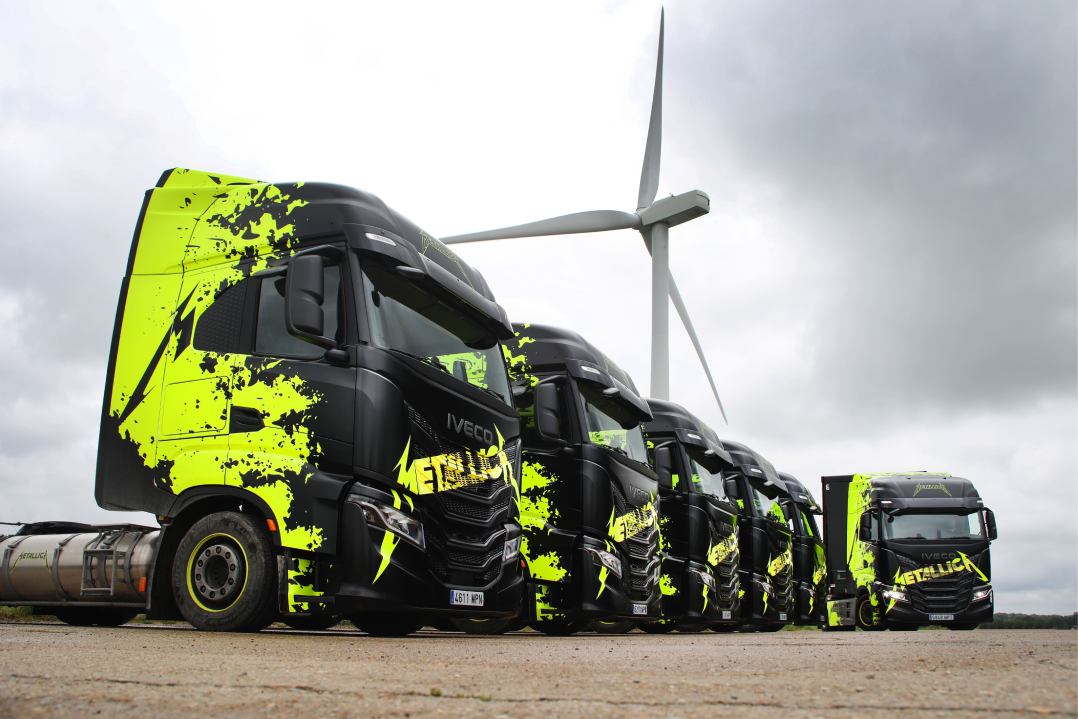 La flotta multi-fuel di IVECO accompagnerà i Metallica nelle date europee dell’M72 World Tour