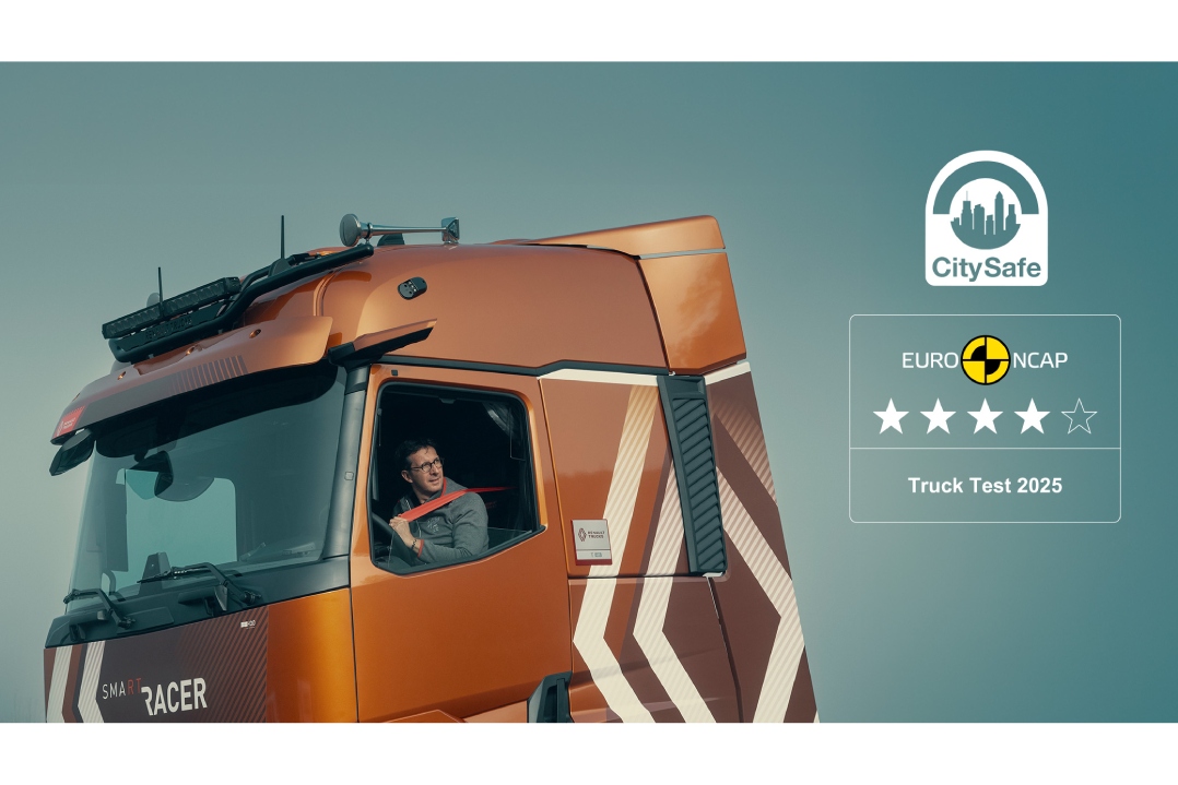 Renault Trucks T conferma le 4 stelle Euro NCAP e ottiene il marchio CitySafe