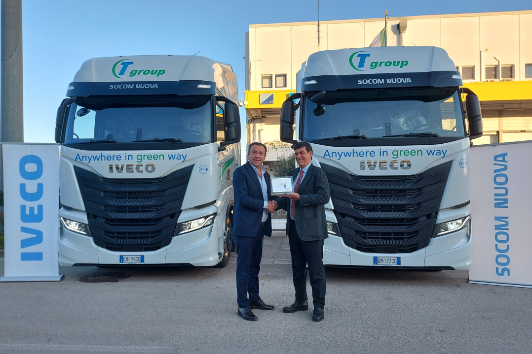 Tservice sceglie di viaggiare a biometano grazie a 10 IVECO S-Way LNG per il trasporto nazionale e internazionale